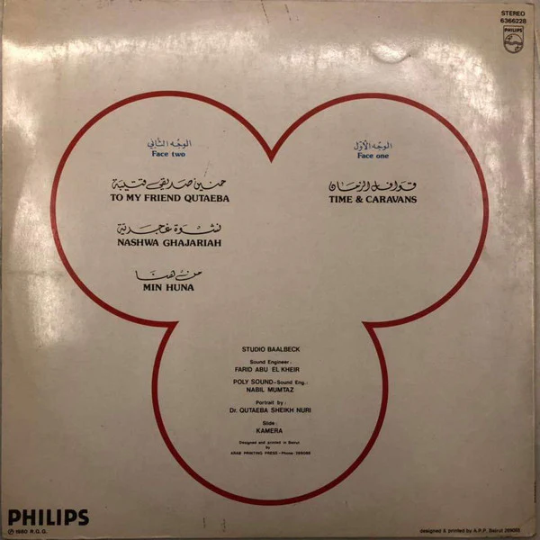 وليد غلمية = Walid Gholmieh* - قوافل الزمان = Time & Caravans (LP, Album) - Image 2
