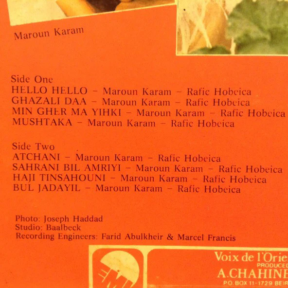 نهاد سرور = Nouhad Srour* - هالو هالو = Hello Hello (LP) - Image 3