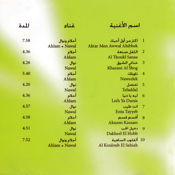 أحلام = Ahlam* و نوال = Nawal* - حفلتنا = Haflatna (CD, Comp) - Image 2