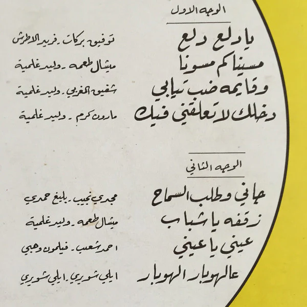 صباح* = Sabah - "في مسرحية "ستّ الكل = Highlights From The Play "The First Lady" (LP, Album) - Image 3