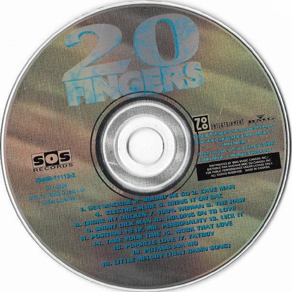 20 Fingers - 20 Fingers (CD, Comp) - Image 3
