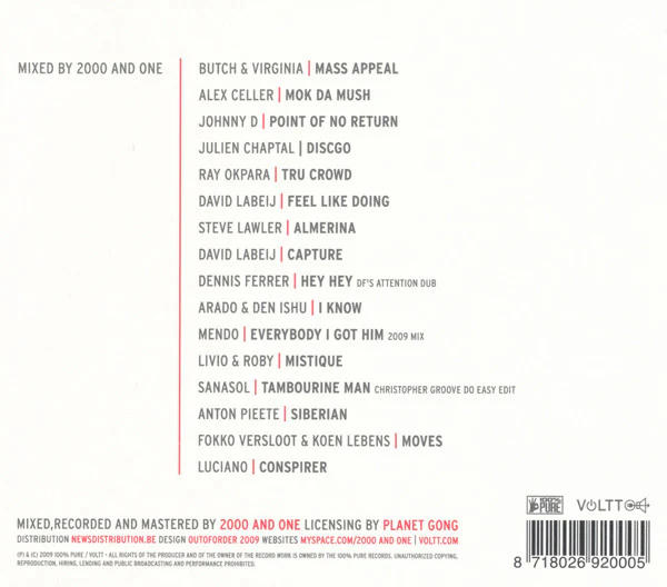 2000 And One* - Voltt 2 (CD, Comp, Mixed) - Image 3