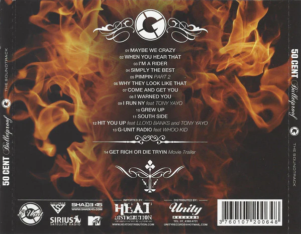 50 Cent - Bulletproof - The Soundtrack (CD, Comp, Enh, P/Mixed + CD, Promo, Smplr + Dlx) - Image 4