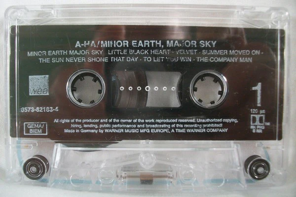 a-ha - Minor Earth | Major Sky (Cass, Album) - Image 4