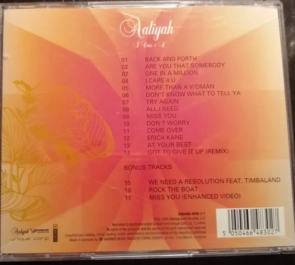 Aaliyah - I Care 4 U (CD, Comp + DVD-V, PAL) - Image 2