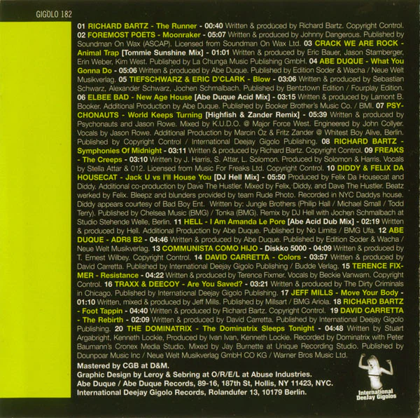 Abe Duque - American Gigolo II (CD, Comp, Mixed) - Image 5