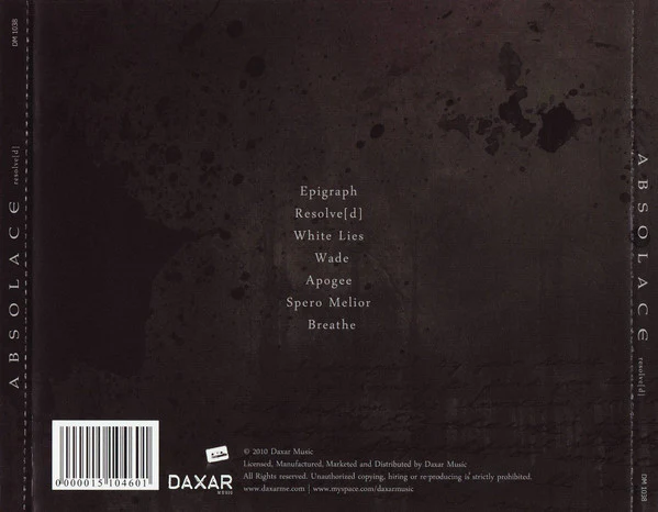 Absolace - Resolve[d] (CD, Album) - Image 2