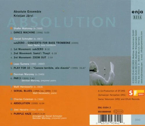 Absolute Ensemble / Kristjan Järvi - Absolution (CD, Album) - Image 2