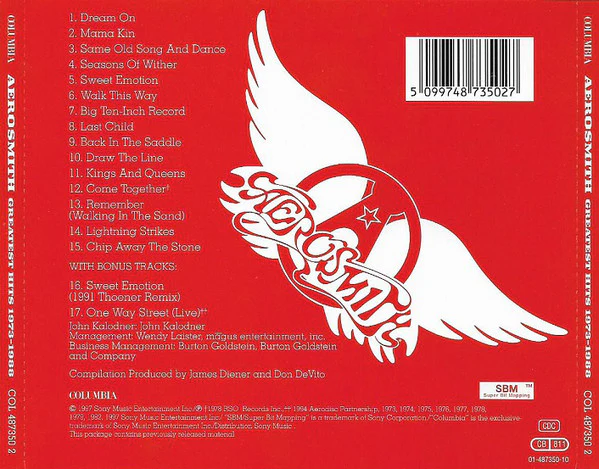 Aerosmith - Aerosmith's Greatest Hits 1973-1988 (CD, Comp, RE, RM) - Image 2