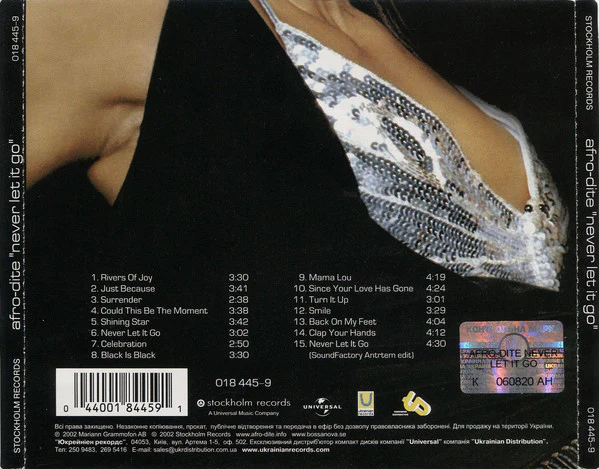Afro-Dite - Never Let It Go (CD, Album) - Image 2