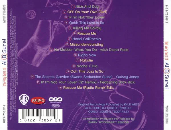 Al B. Sure! - The Very Best Of Al B Sure! (CD, Comp, RM) - Image 2