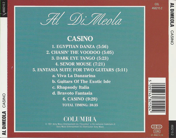 Al Di Meola - Casino (CD, Album, RE, RM) - Image 3