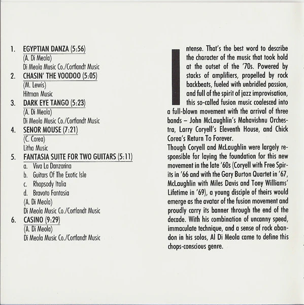 Al Di Meola - Casino (CD, Album, RE, RM) - Image 5