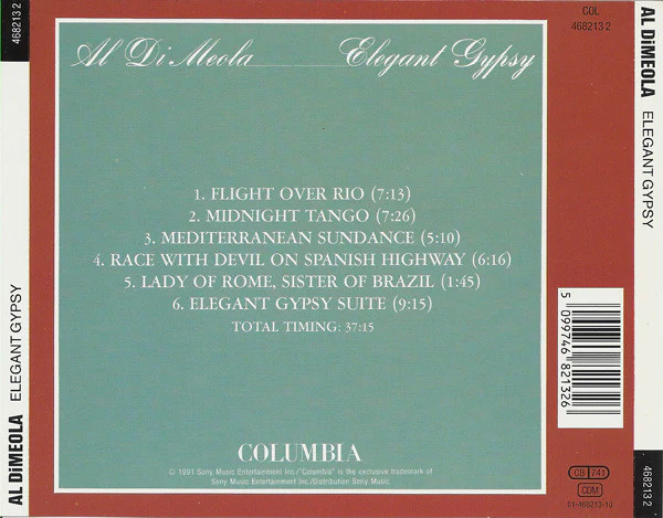 Al Di Meola - Elegant Gypsy (CD, Album, RE, RM) - Image 3