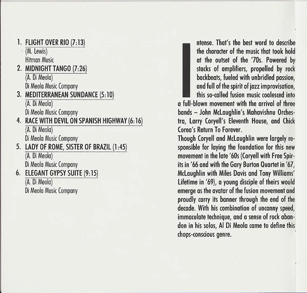 Al Di Meola - Elegant Gypsy (CD, Album, RE, RM) - Image 4