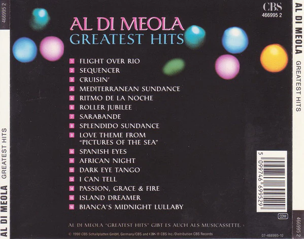 Al Di Meola - Greatest Hits (CD, Comp) - Image 2