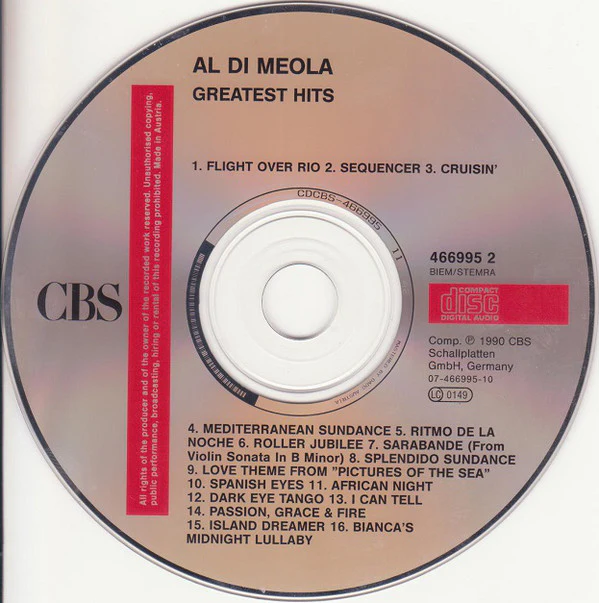 Al Di Meola - Greatest Hits (CD, Comp) - Image 3