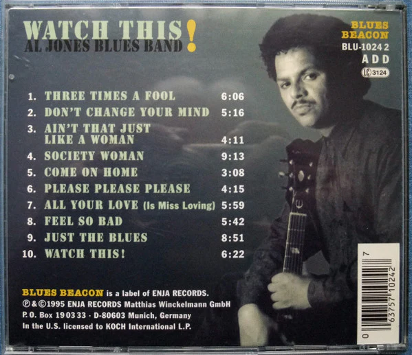 Al Jones Blues Band - Watch This! (CD, Album) - Image 3