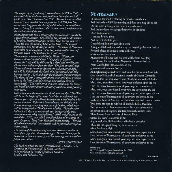 Al Stewart - Past, Present And Future (CD, Album, RE) - Image 3