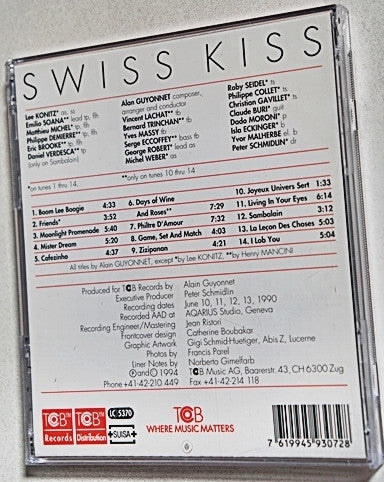 Alain Guyonnet, Lee Konitz - Swiss Kiss - Lee Konitz Plays Alain Guyonnet Tentet & Big Band (CD, Album, RE) - Image 2