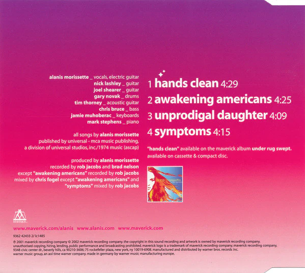 Alanis Morissette - Hands Clean (CD, Single) - Image 3