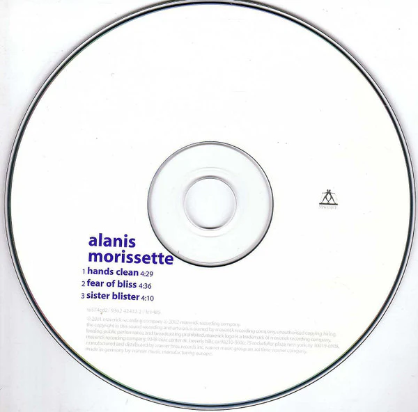 Alanis Morissette - Hands Clean (CD, Single, CD2) - Image 3