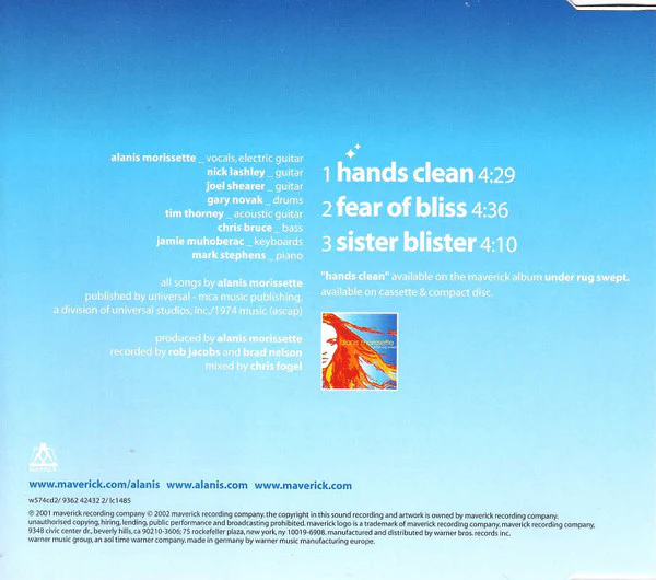 Alanis Morissette - Hands Clean (CD, Single, CD2) - Image 4