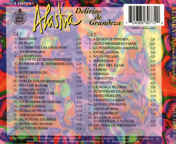 Alaska (6) con Alaska Y Los Pegamoides, Alaska Y Dinarama, Fangoria - Delirios De Grandeza (2xCD, Comp) - Image 2