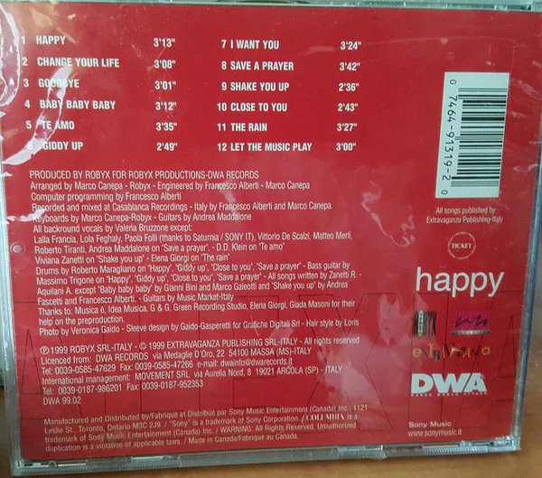 Alexia - Happy (CD, Album) - Image 2