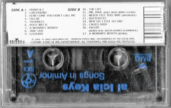 Alicia Keys - Songs In A Minor (Cass, Album) - Image 2