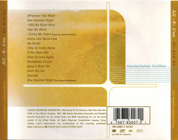 All-4-One - On And On (CD, Album) - Image 3