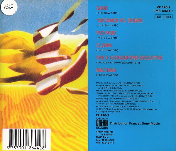 Allan Holdsworth - Sand (CD, Album, RE) - Image 2