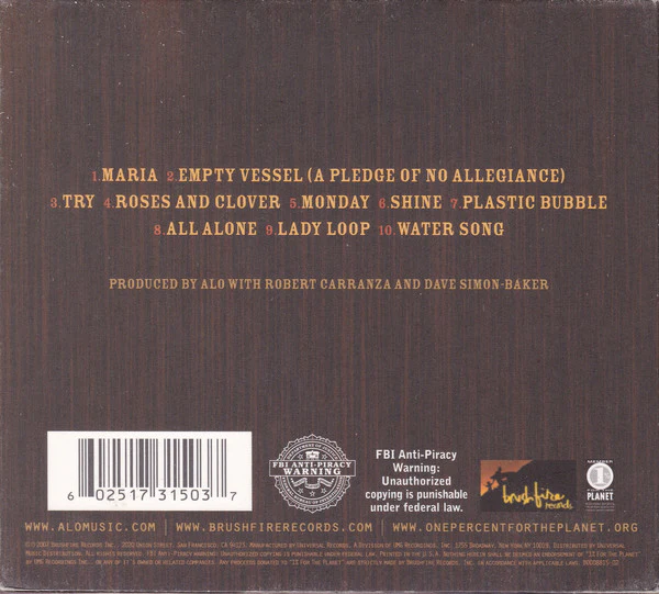 ALO* - Roses & Clover (CD, Album) - Image 2