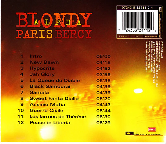 Alpha Blondy - Paris Bercy (CD) - Image 5