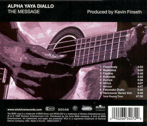 Alpha Yaya Diallo - The Message (CD, Album) - Image 3