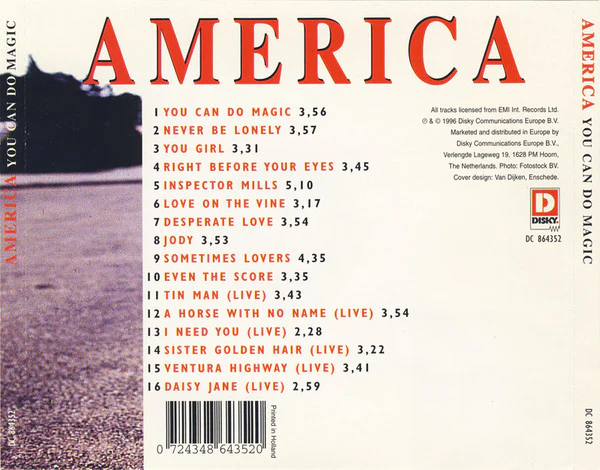America (2) - You Can Do Magic (CD, Comp) - Image 2