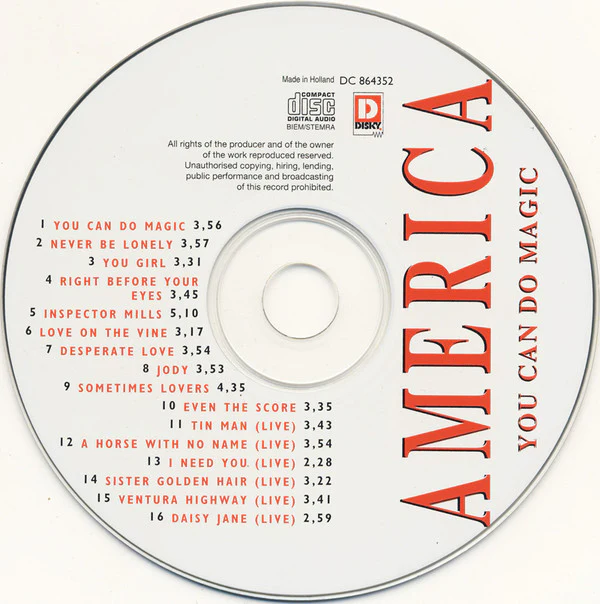 America (2) - You Can Do Magic (CD, Comp) - Image 3