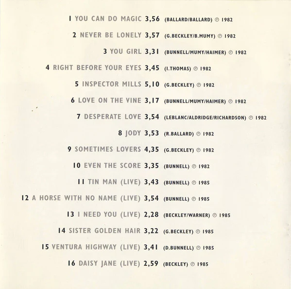 America (2) - You Can Do Magic (CD, Comp) - Image 5