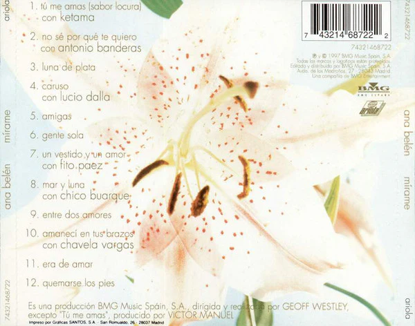 Ana Belén - Mírame (CD, Album) - Image 3