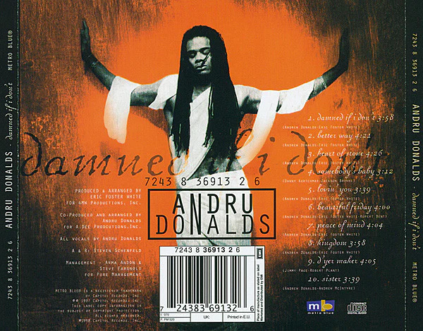 Andru Donalds - Damned If I Don't (CD, Album) - Image 2
