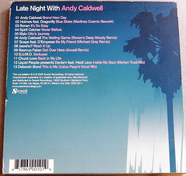 Andy Caldwell - Late Night With Andy Caldwell (CD, Comp, Mixed) - Image 3