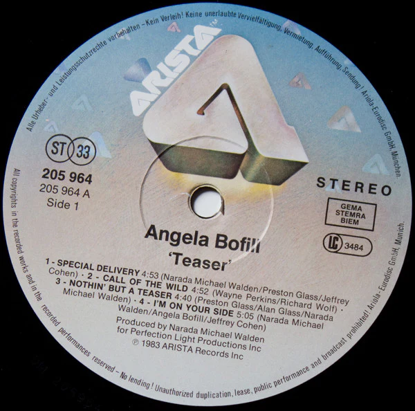 Angela Bofill - Teaser (LP, Album) - Image 3