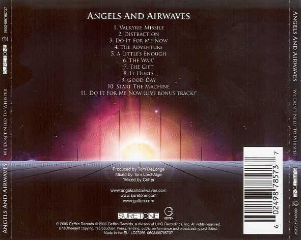 Angels & Airwaves - We Don't Need To Whisper (CD, Album) - Image 2