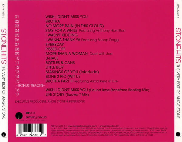 Angie Stone - Stone Hits - The Very Best Of Angie Stone (CD, Comp) - Image 2