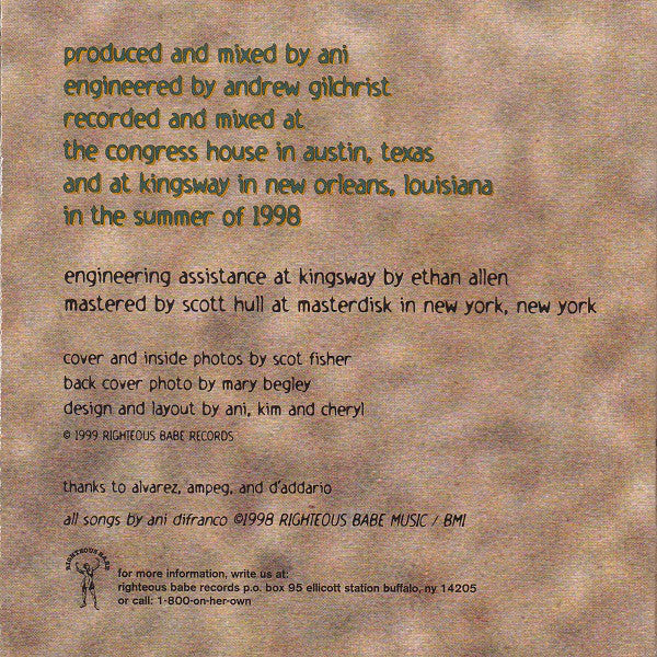 Ani DiFranco - Up Up Up Up Up Up (CD, Album) - Image 3