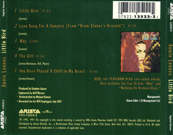 Annie Lennox - Little Bird (CD, Maxi) - Image 2