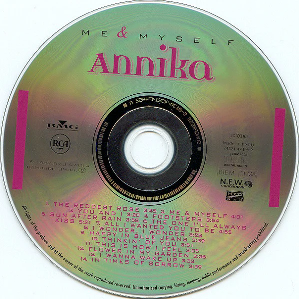 Annika - Me & Myself (HDCD, Album) - Image 3