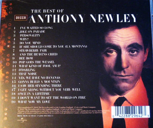 Anthony Newley - The Best Of Anthony Newley (CD, Comp) - Image 2