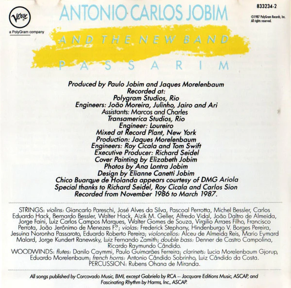 Antonio Carlos Jobim - Passarim (CD, Album, RP) - Image 2