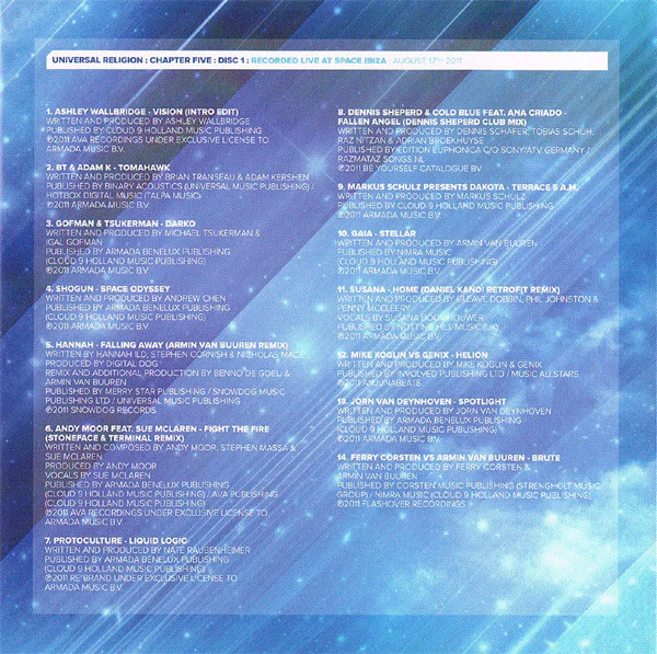 Armin van Buuren - Universal Religion Chapter Five (2xCD, Comp, Mixed) - Image 2